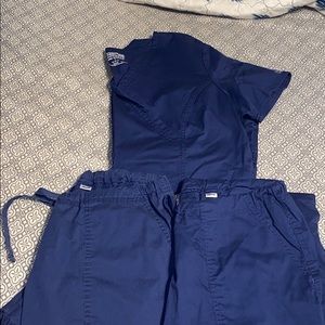 2 scrub bottoms & 1 scrub top